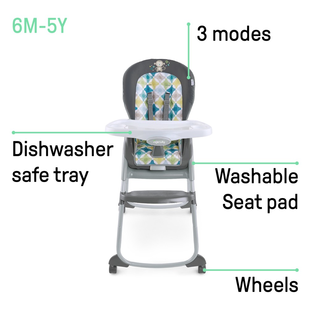 Momobebe Infant to toddler 3in1 baby highchair booster model 10318