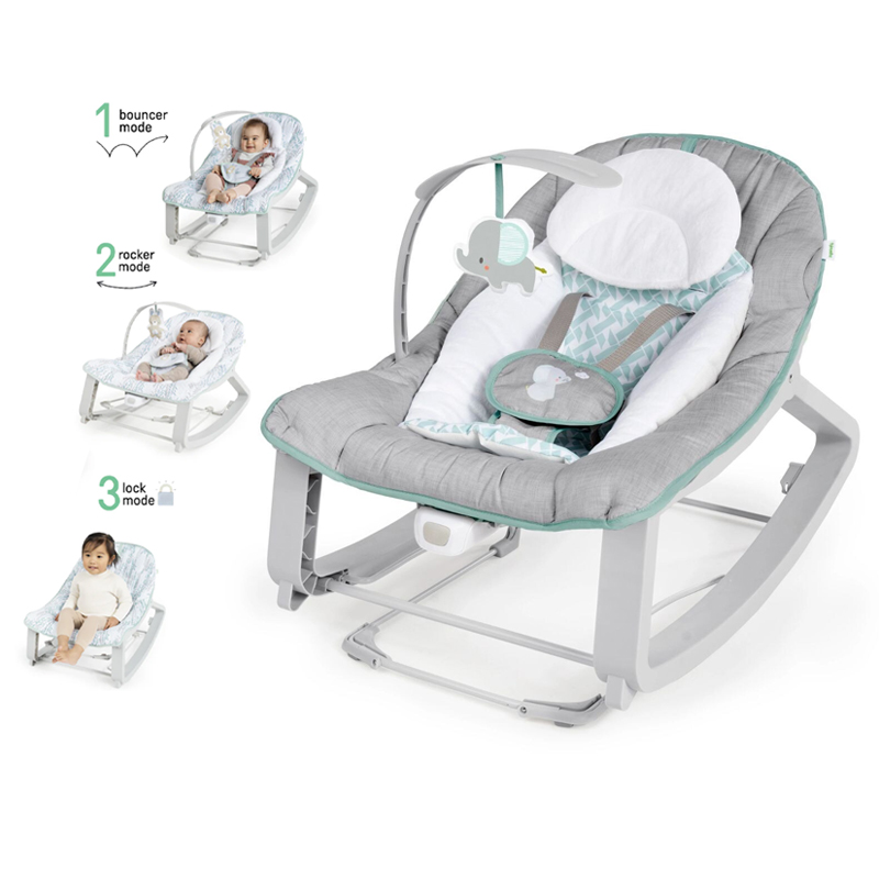 Ingenuity Bouncer Rocker Seat Keep Cozy 3-in-1 Grow With Me