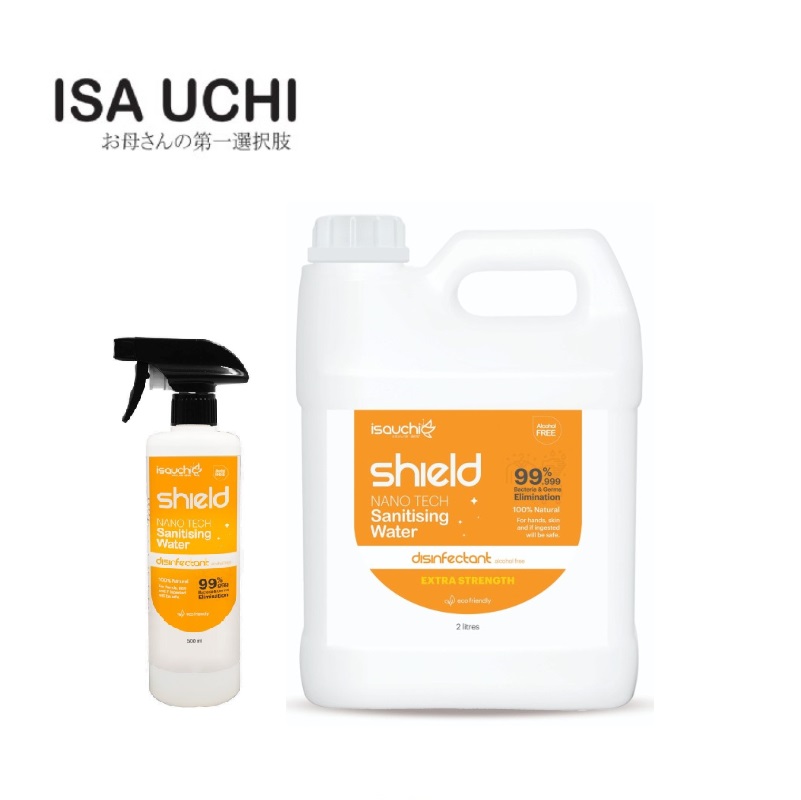 Isa Uchi Shield Sanitizing Water - HomeShield 500ml + HomeShield 2L Bundle