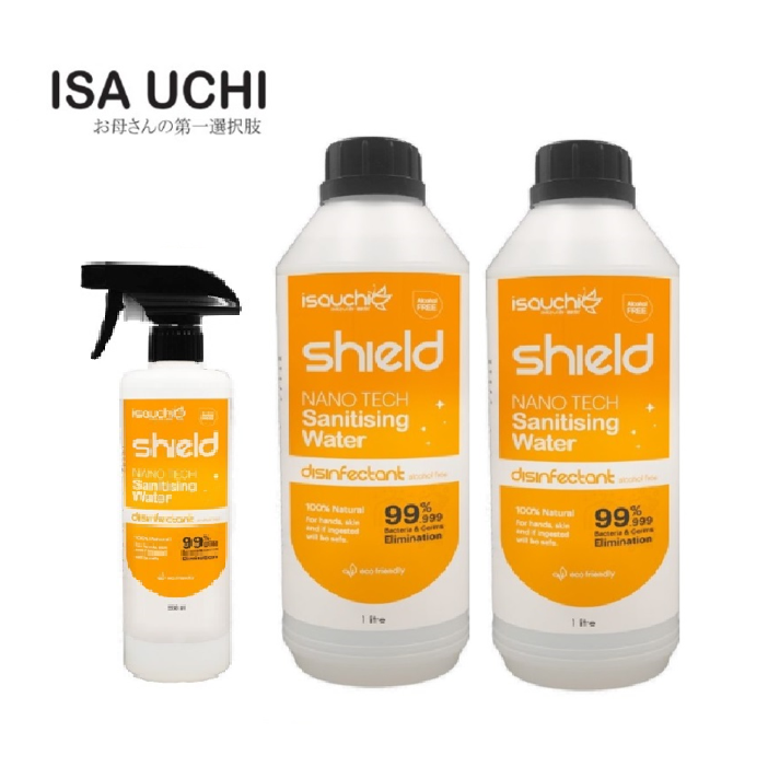 Isa Uchi Shield Sanitizing Water Combo C - 500ml + 1L x 2
