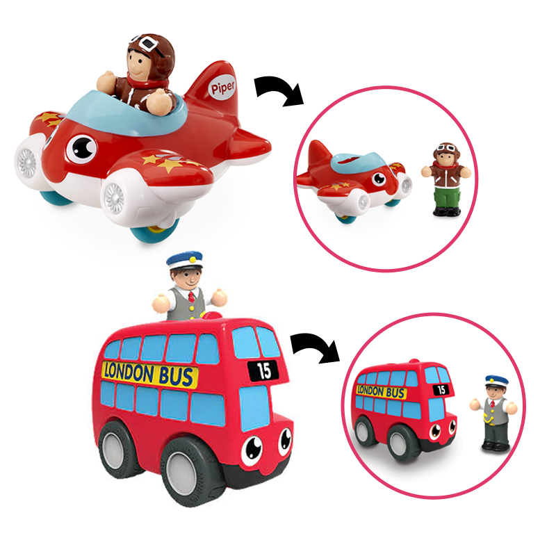 baby-fair Wow Toys My First WOW (Jet Plane Piper / Red Bus Basil)