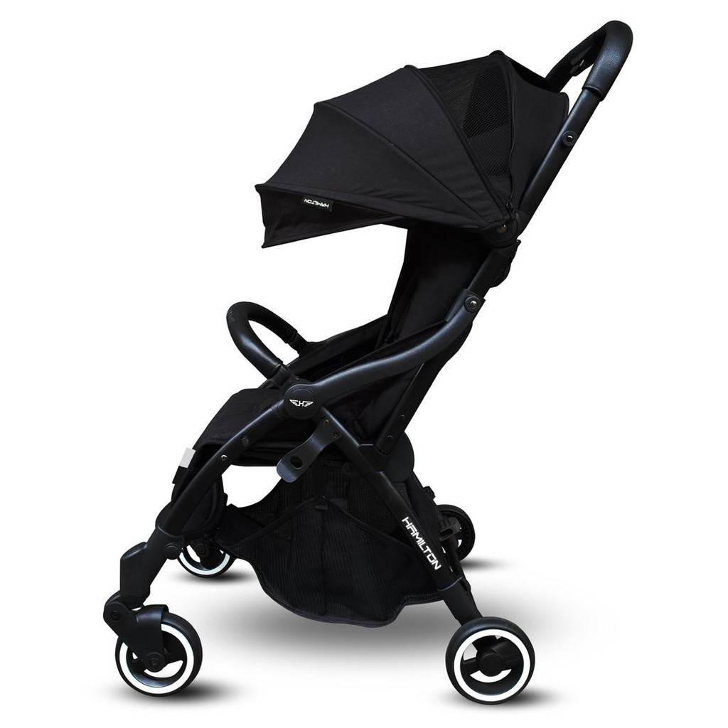baby-fair Hamilton R1 Stroller (BLACK) + CABRIO Foldable Carseat + Travel bag