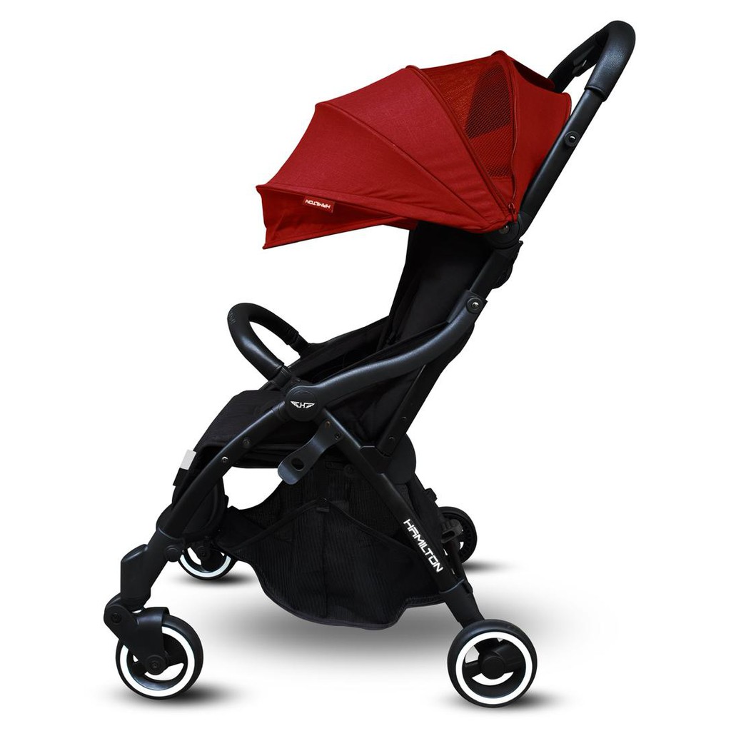baby-fair Hamilton R1 Stroller (RED) + CABRIO Foldable Carseat + Travel bag