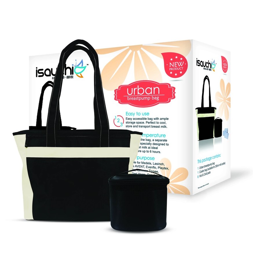 Isa Uchi Breastpump Bag & Cooler Bag with 6pcs Gel Pads