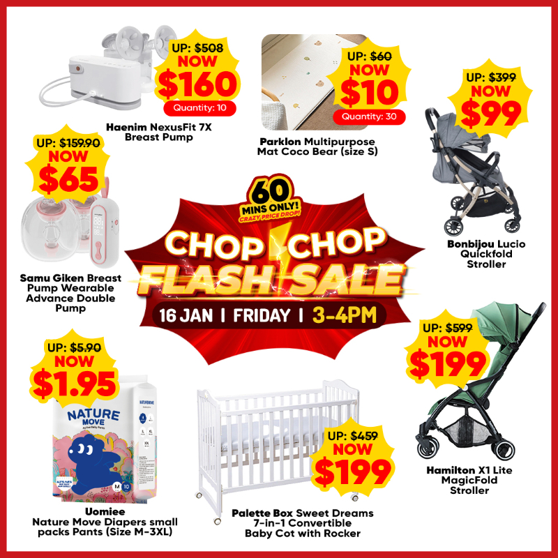 Expo Flash Sale 16 Jan, 3-4pm