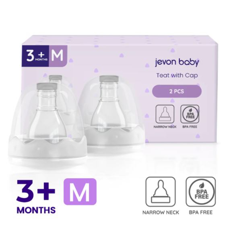 Jevon Baby Teat with Cap (2-Pieces)