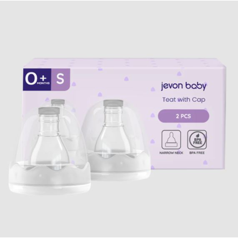 Jevon Baby Teat with Cap (2-Pieces)