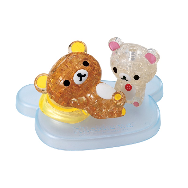 Jigsaw Puzzle Play N Learn 3D Crystal Puzzle Rilakkuma & Korilakkuma