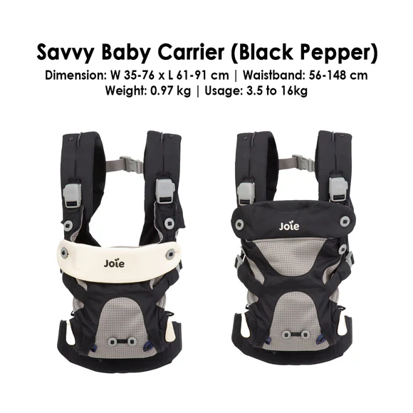 Joie Savvy Baby Carrier - Black Pepper