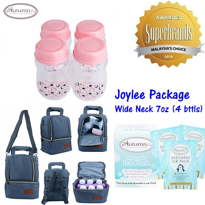 Autumnz Joylee Cooler Bag Package (*7oz* 4 Wide Neck Bottles)