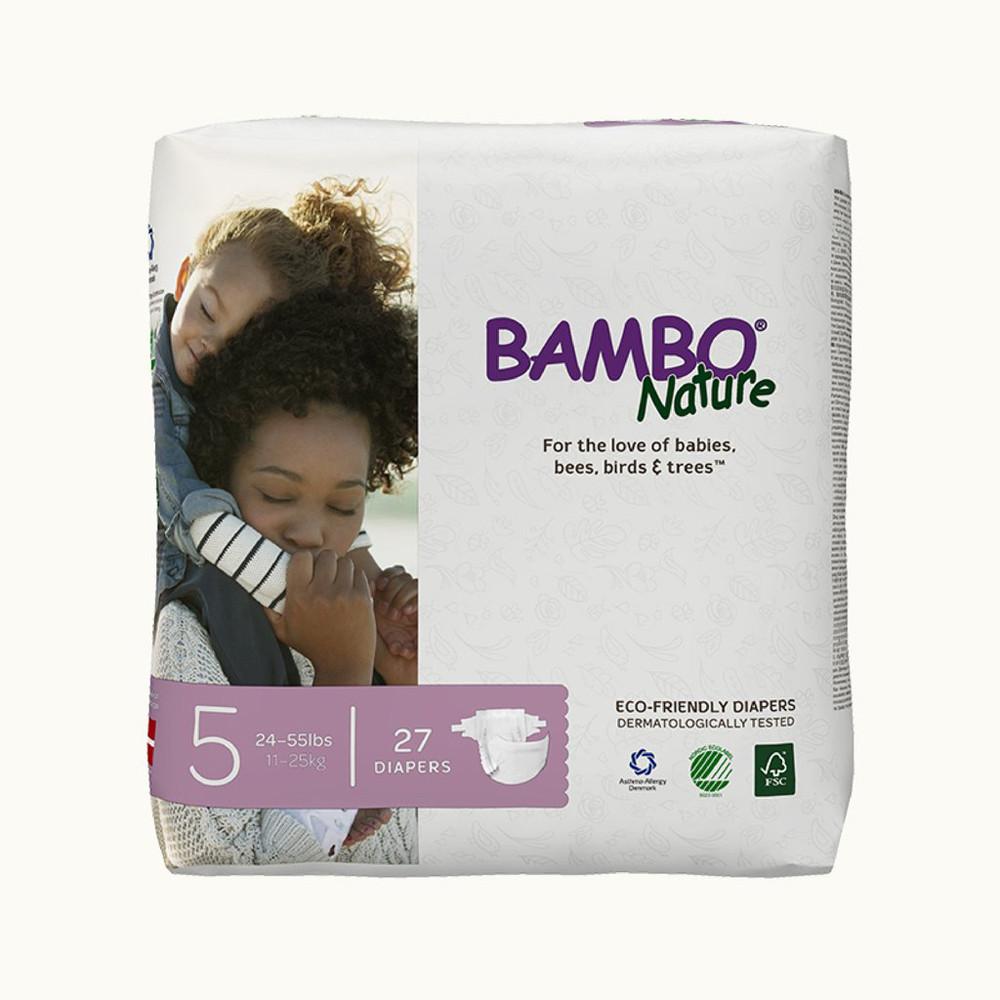baby-fair Bambo Nature Tape Diapers - Junior (L) Size 5 (27 pcs)