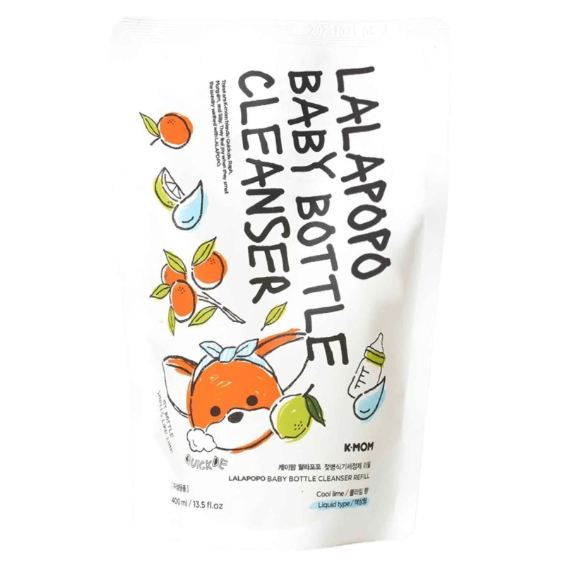 [Bundles] K-Mom Lalapopo Baby Bottle Cleanser - Liquid Type / Bubble Type