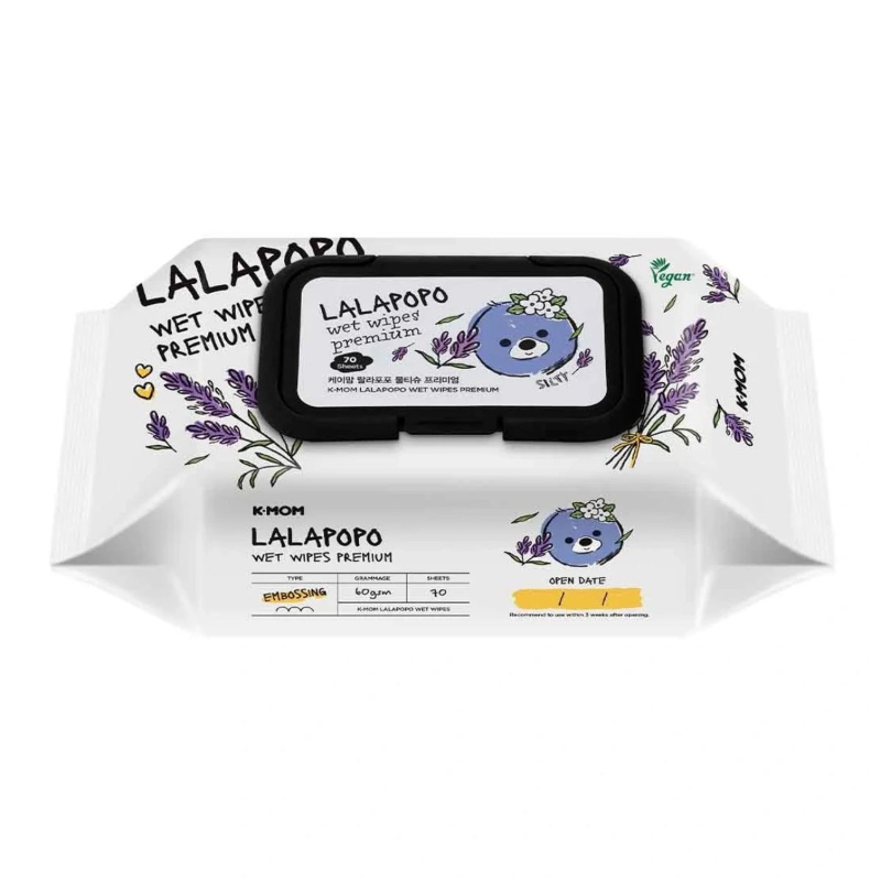 [Bundles] K-Mom Lalapopo Premium Wet Wipes 70s / 20s