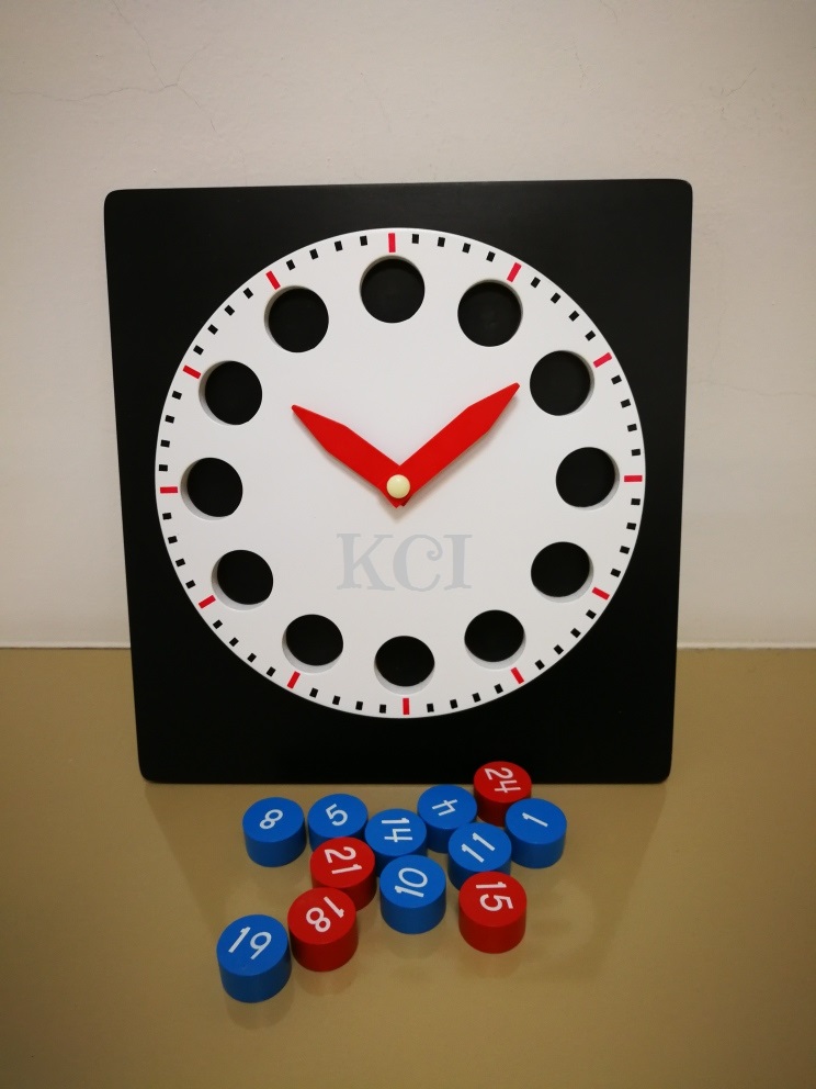 Montessori Wooden Clock with Moveable Hands
