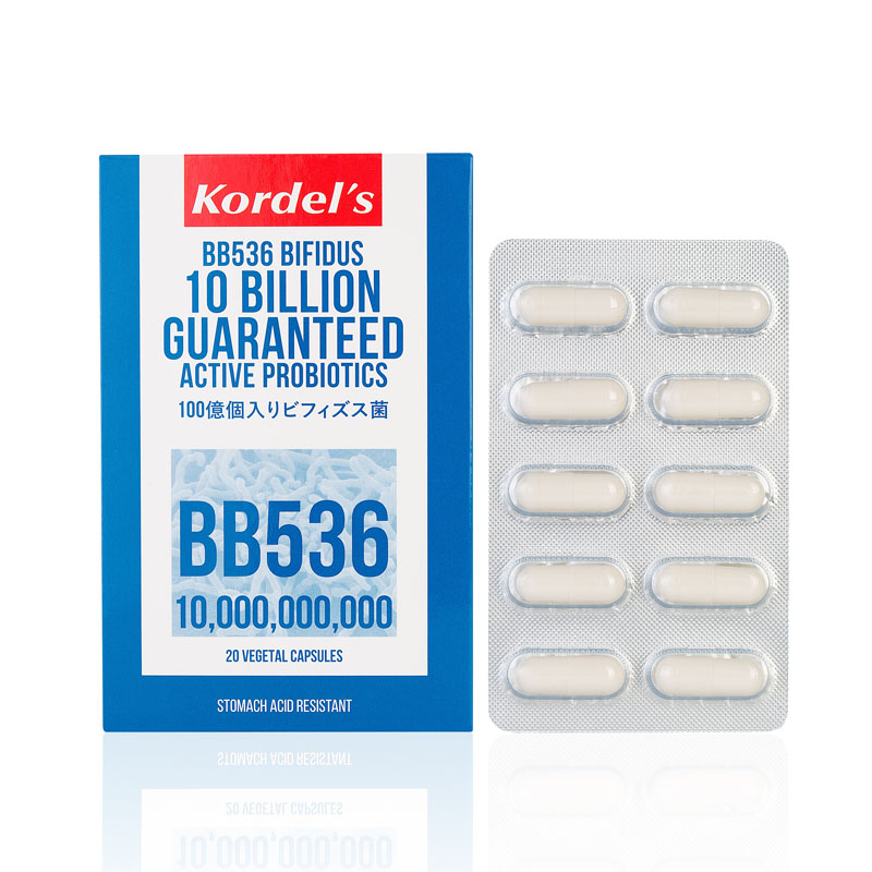 Kordel's BB536 Bifidus 10 Billion Active Probiotics 20 Capsules