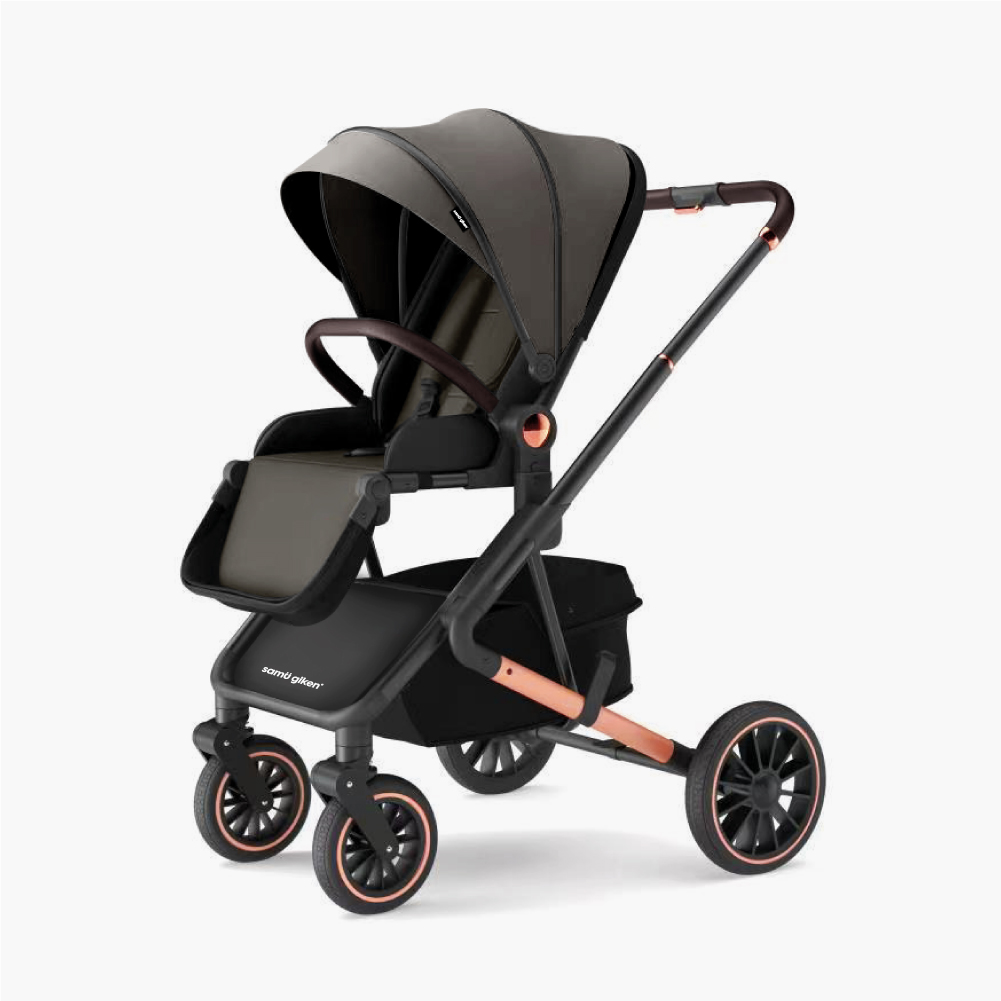 Samu Giken Kishi Seat Baby Stroller Grey