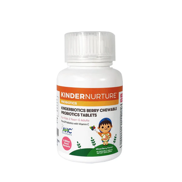 KinderNurture KinderBiotics Berries Chewable Tablet, 60 tabs