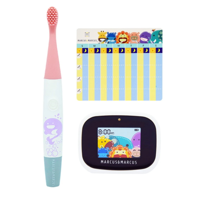 Marcus & Marcus Kids Interactive Sonic Silicone Toothbrush Set
