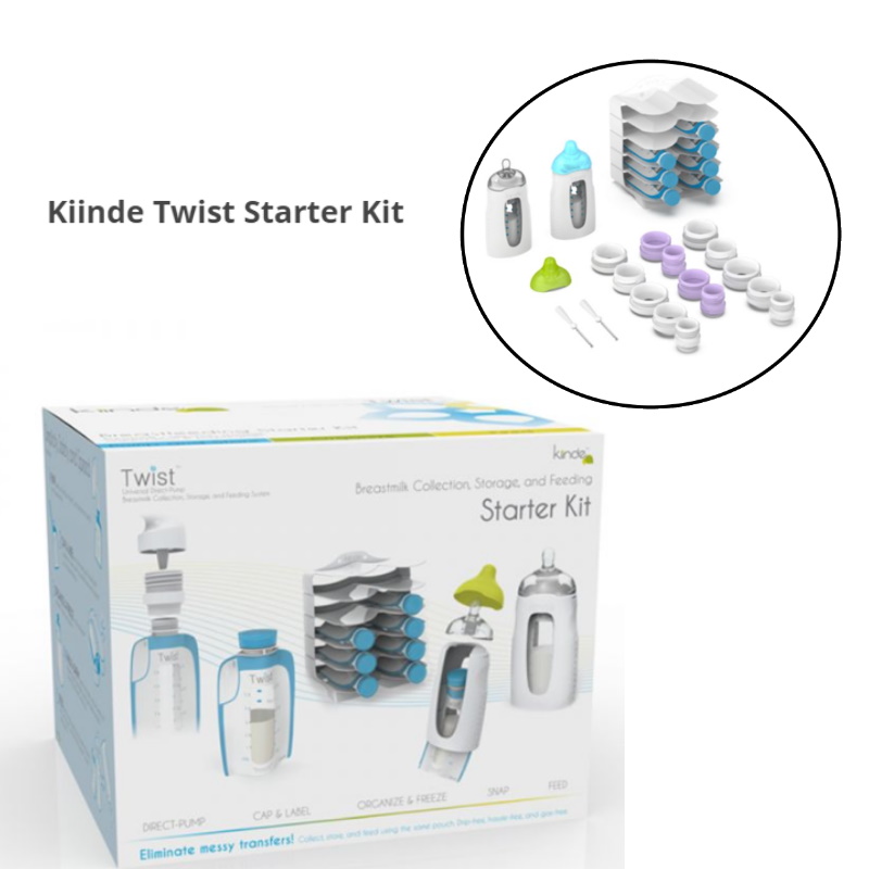 baby-fair (EXCLUSIVE) Kiinde Twist Starter Kit + Foodii Starter Kit Bundle FREE Twist Pouch Funnel