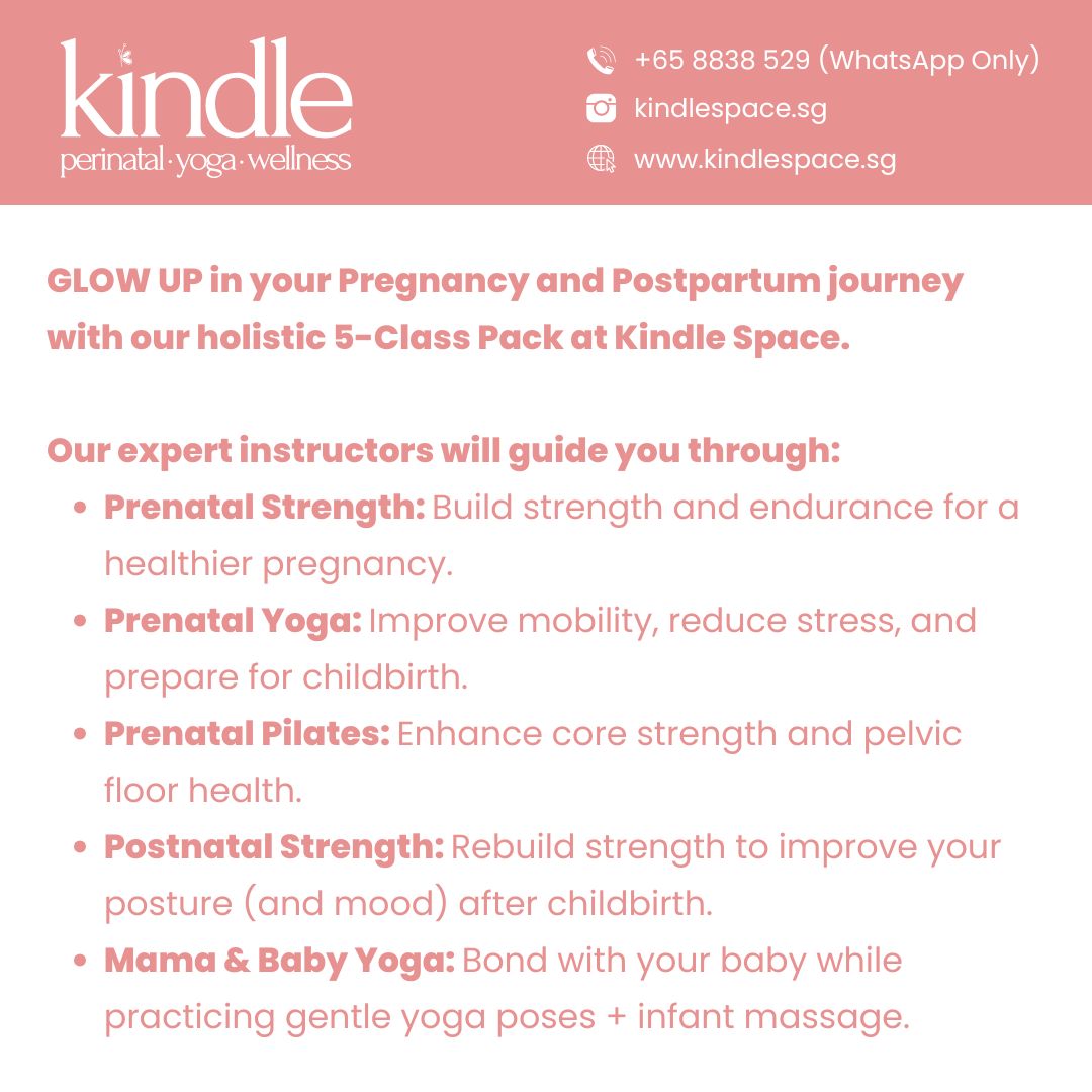 Kindle Space Prenatal & Postpartum Pilates/Yoga Class - 5 Class Pack (Kindle Space)