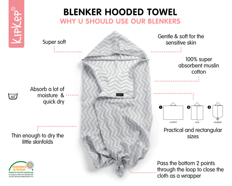 KipKep Blenker hooded towel 150GSM / 170GSM