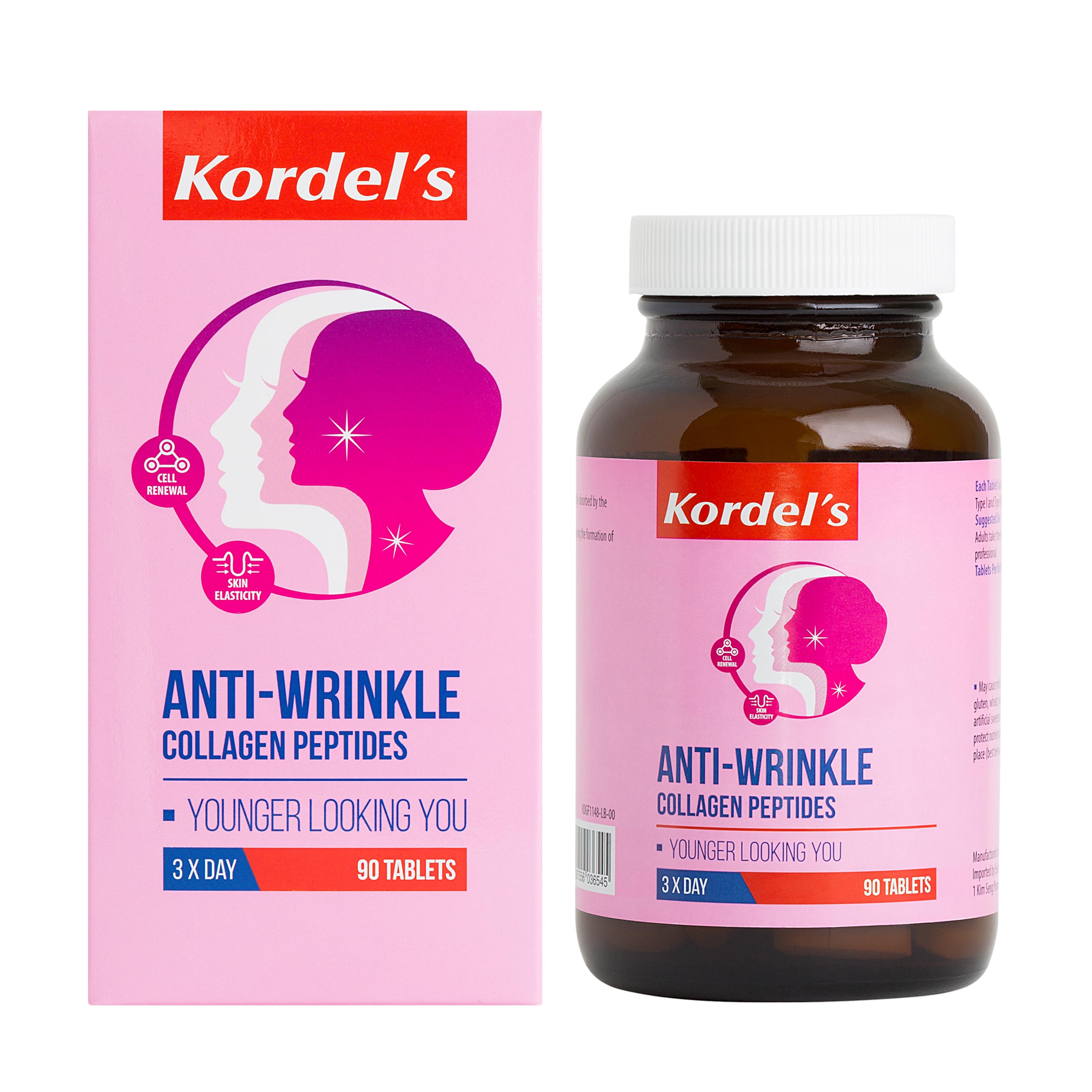 Kordel's Anti-Wrinkle Collagen Peptides 90's