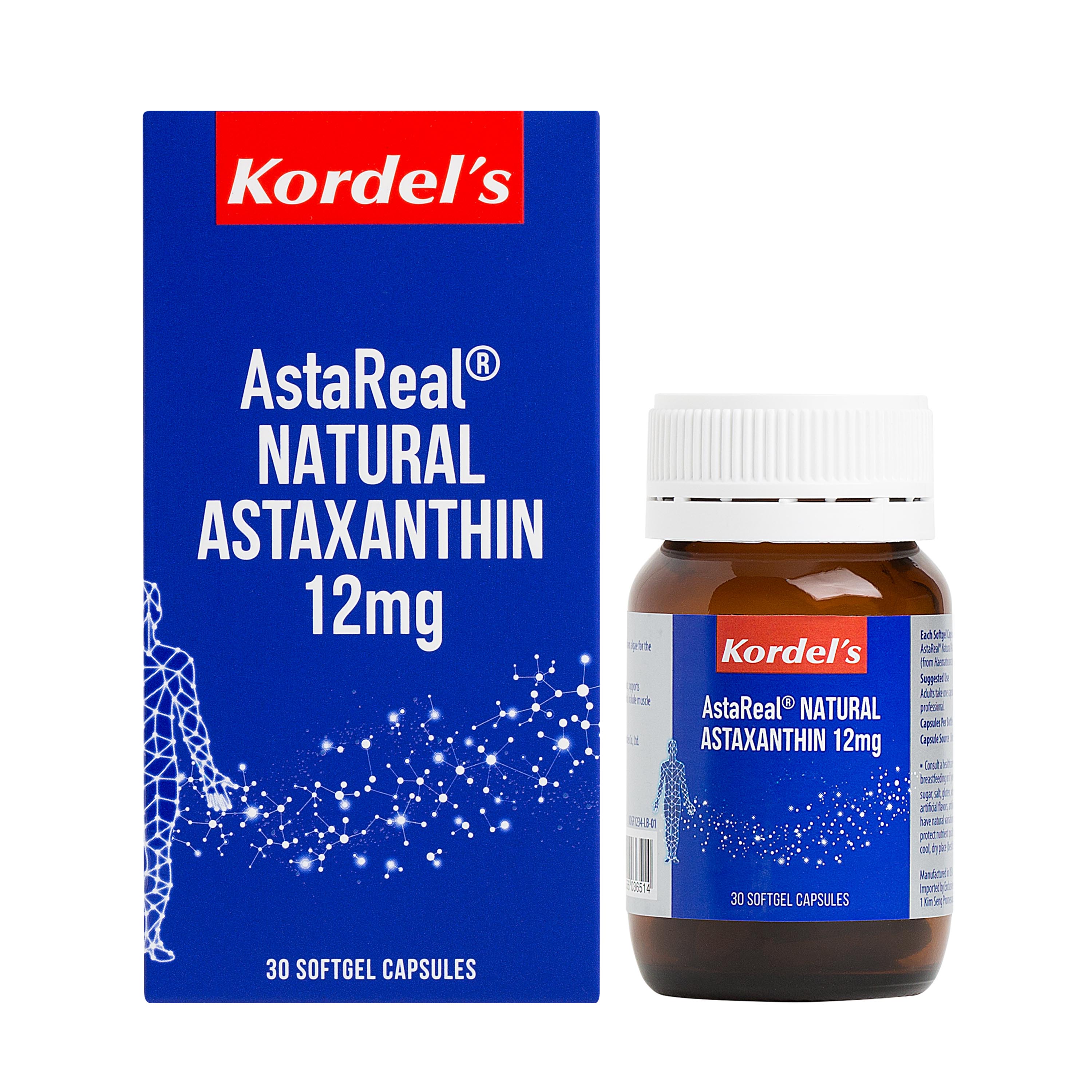 Kordel's AstaReal Natural Astaxanthin 12 mg 30's