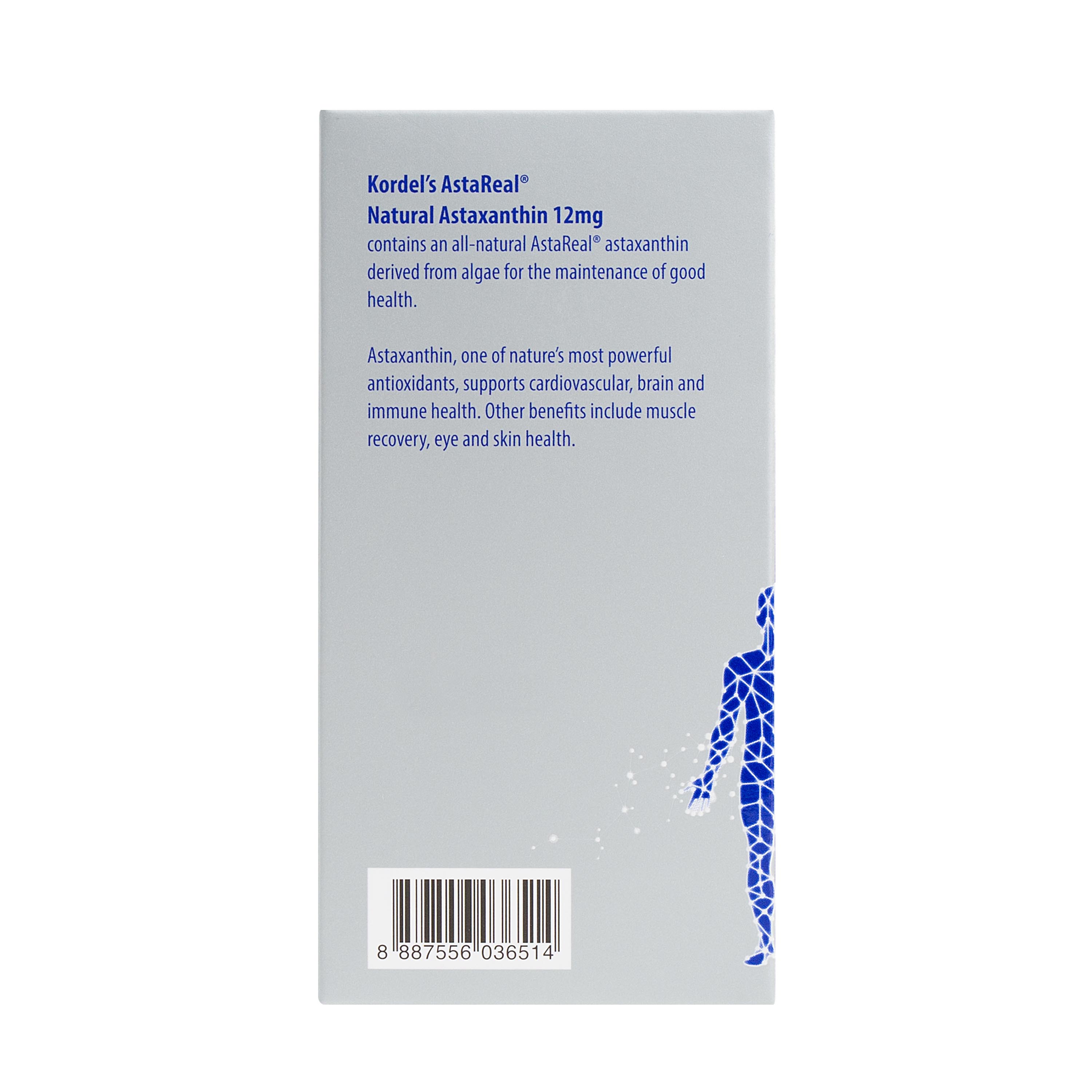 Kordel's AstaReal® Natural Astaxanthin 12 mg 30 Softgels