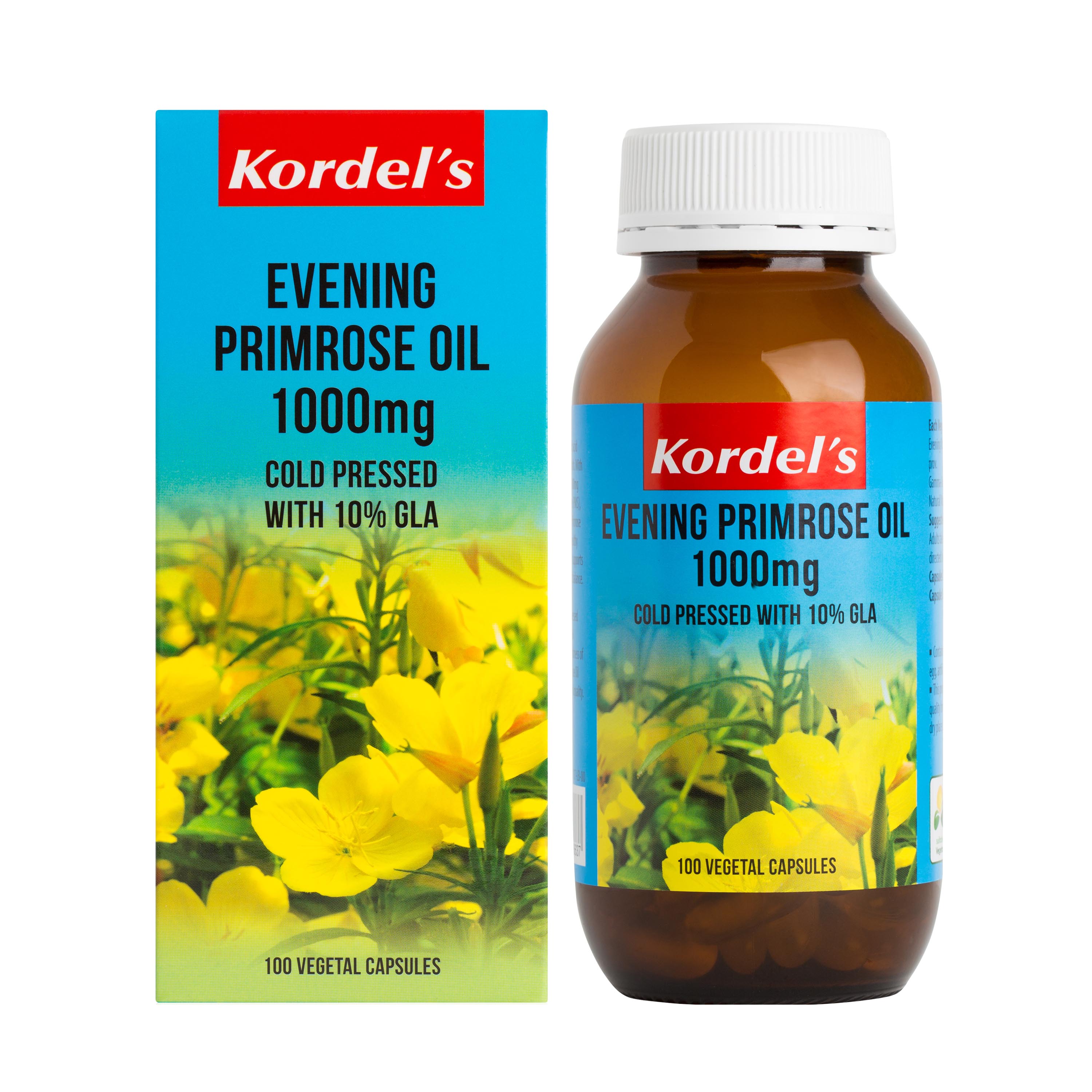 Kordel's Evening Primrose Oil 1000 mg Vegetal Capsules
