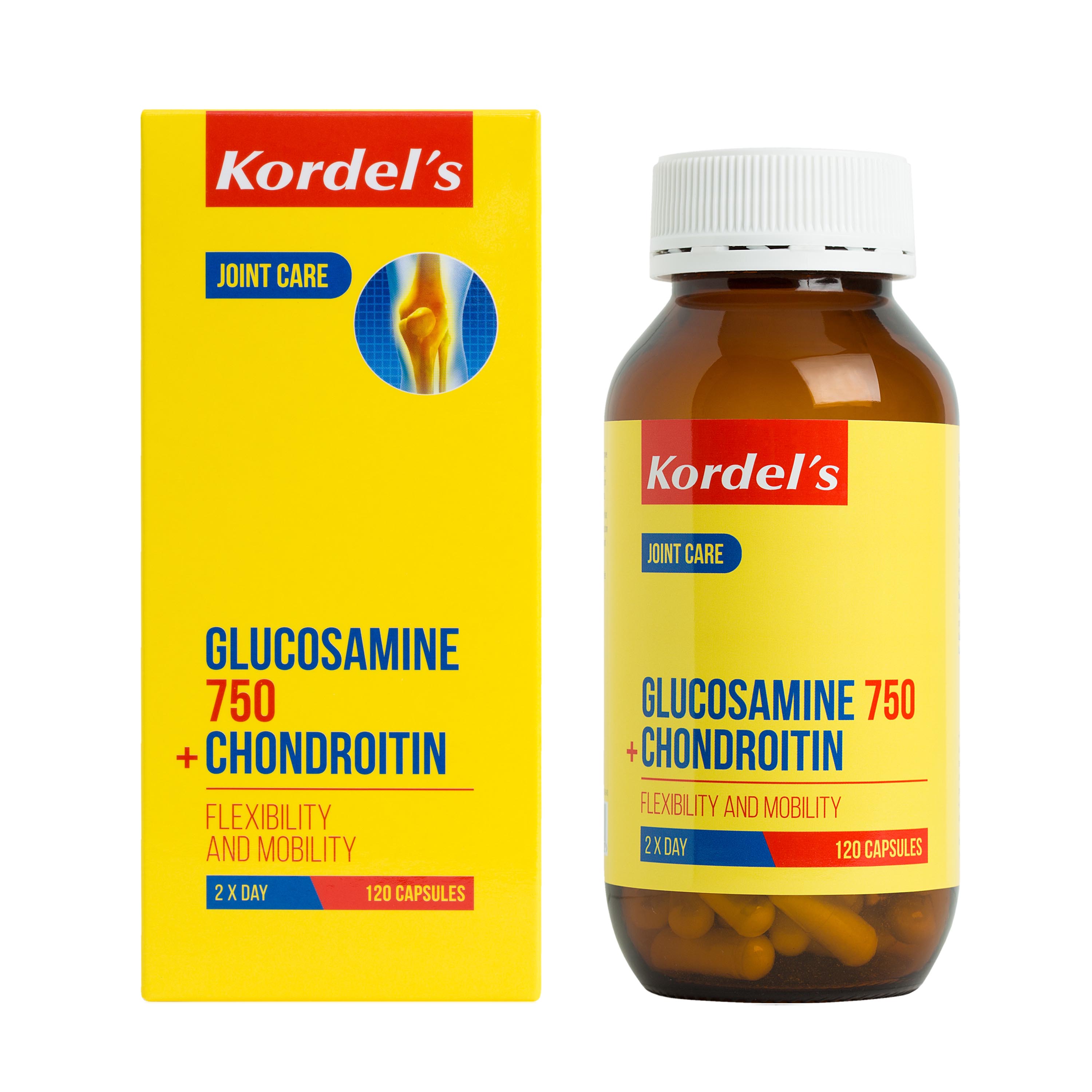 Kordel's Glucosamine 750 + Chrondroitin 120's