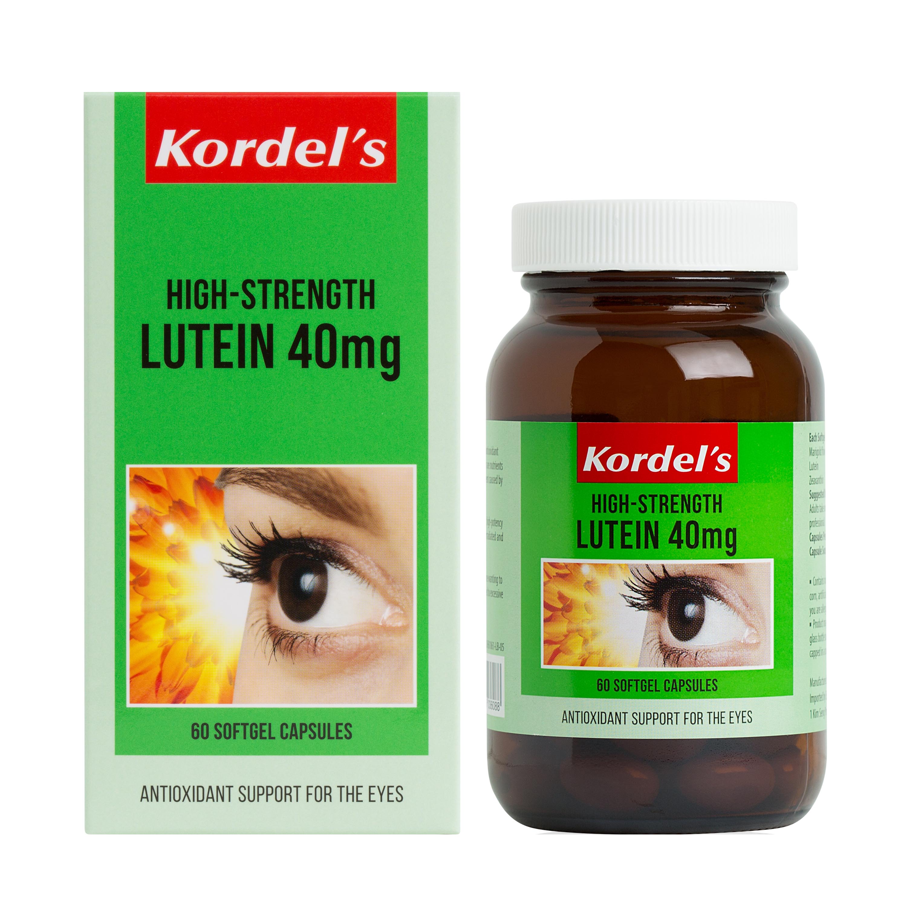 Kordel's High-Strength Lutein 40 mg 60 Softgels