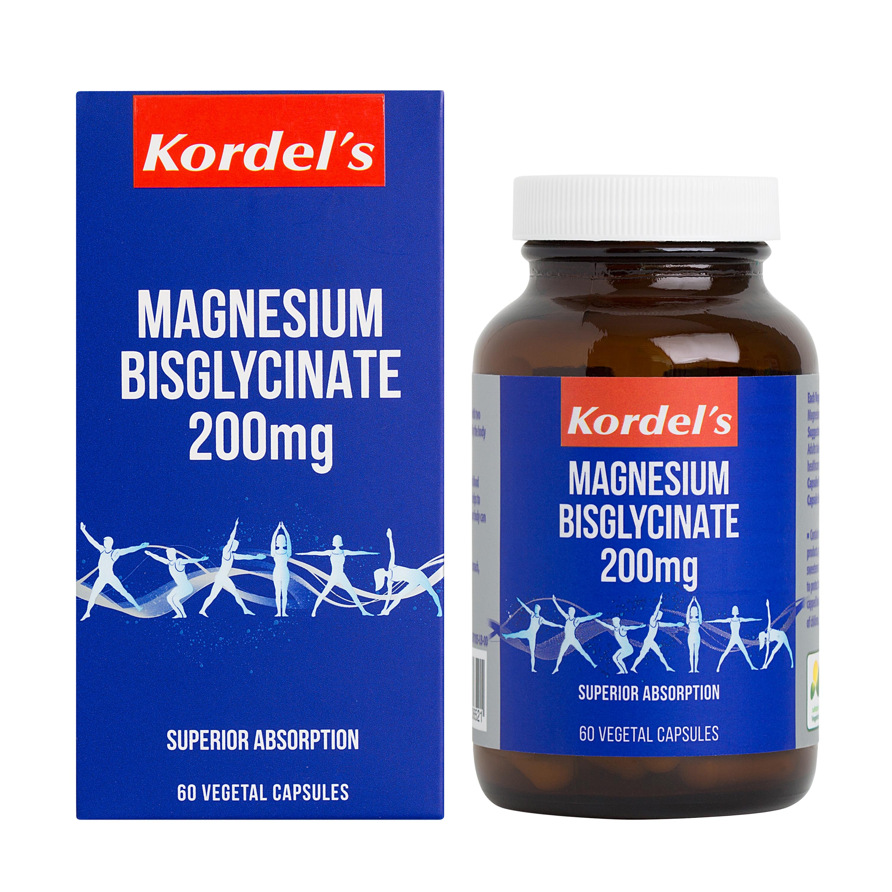 Kordel's Magnesium Bisglycinate 200 mg 60 Capsules