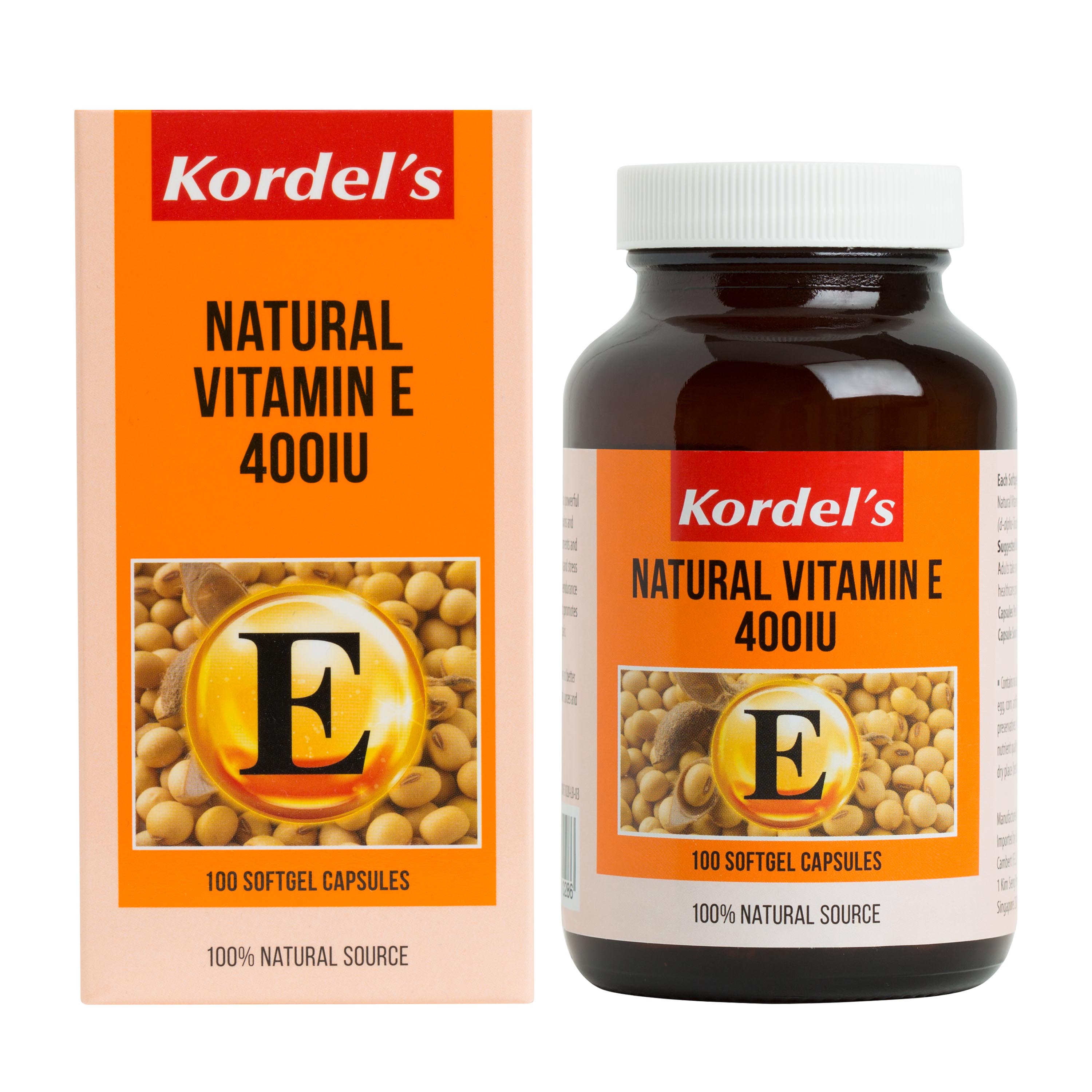 Kordel's Natural Vitamin E 400 IU 100's