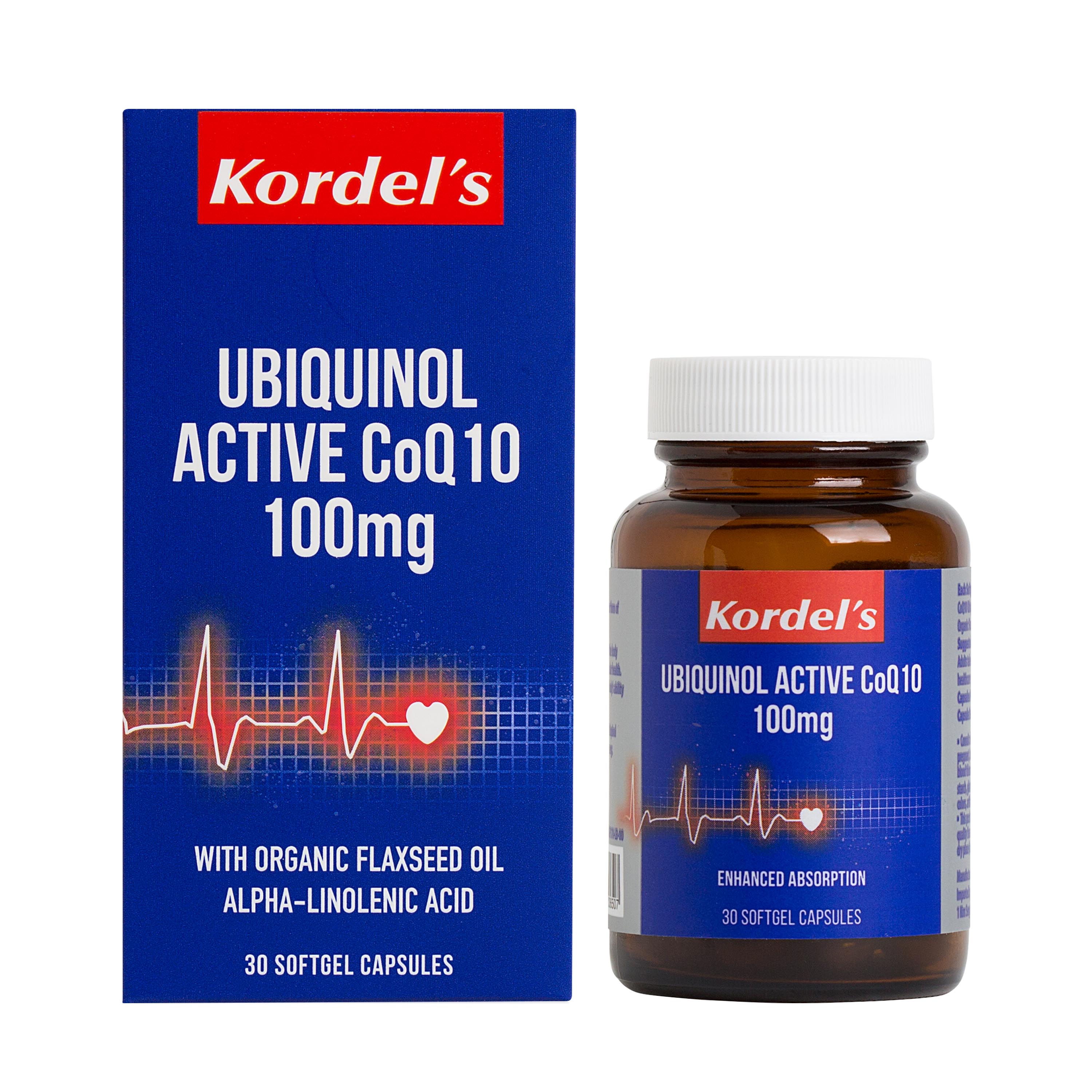 Kordel's Ubiquinol Active CoQ10 100 mg 30's