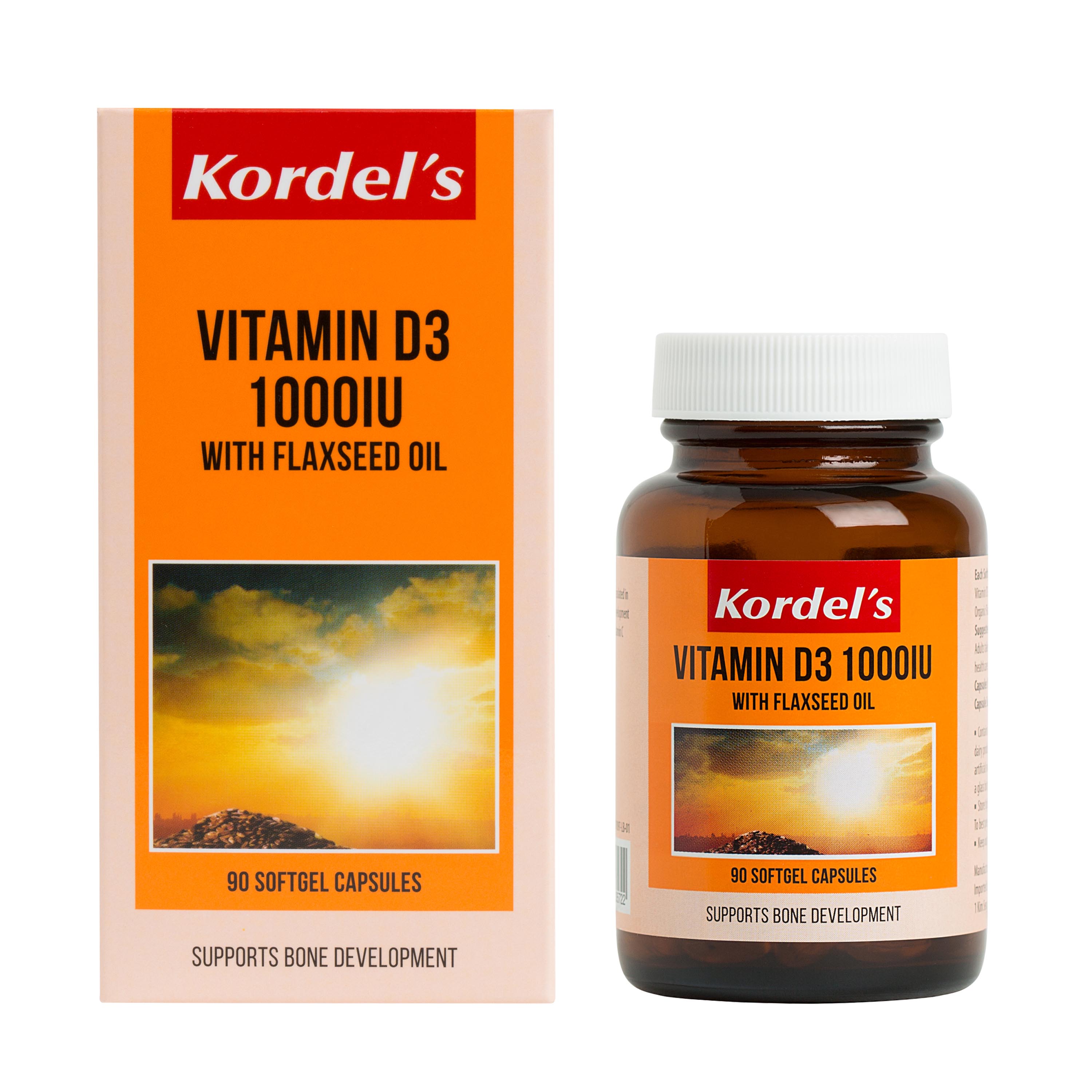 baby-fair Kordel's Vitamin D3 1000 IU with Flaxseed Oil 90 Softgels
