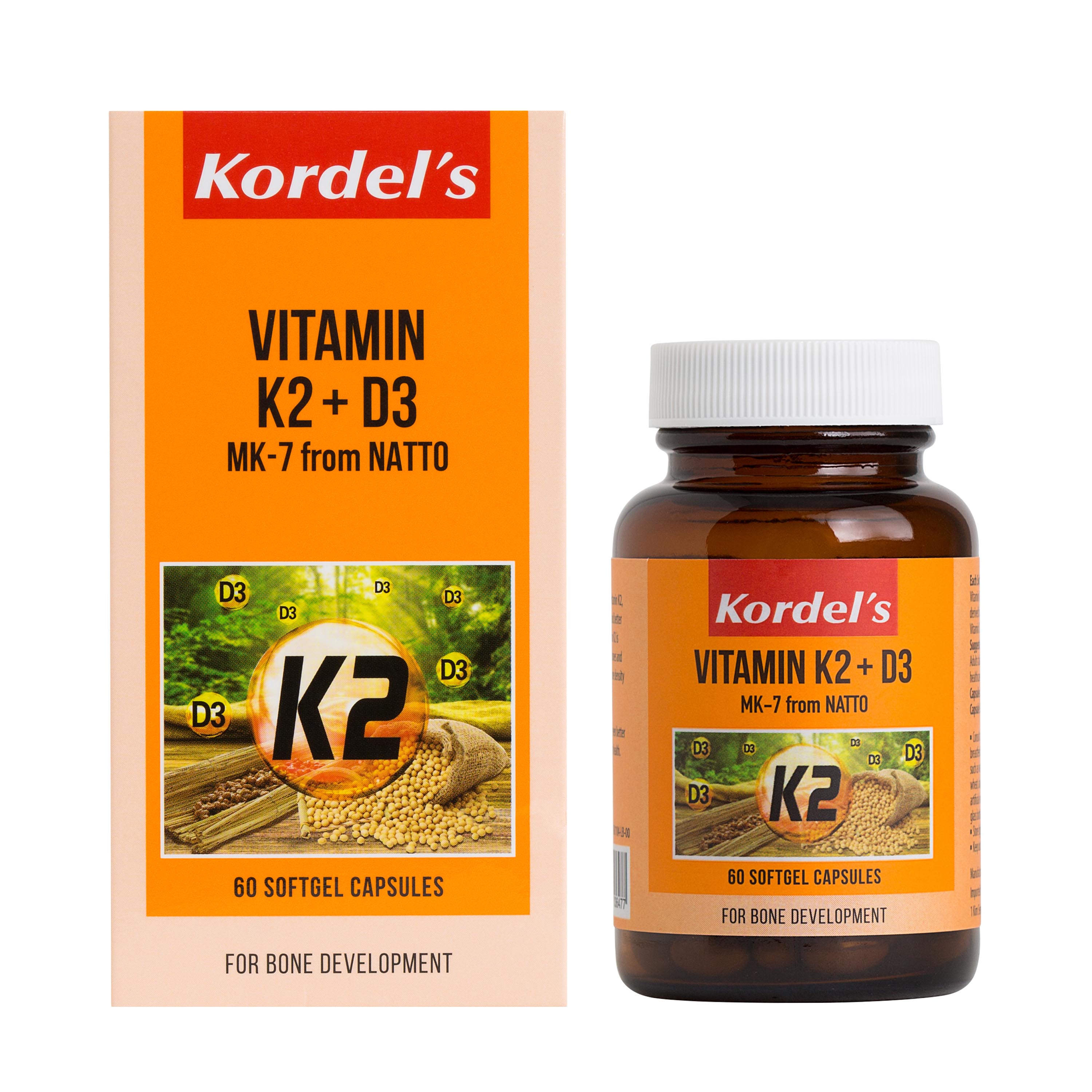 baby-fair Kordel's Vitamin K2 + D3 60 Softgels