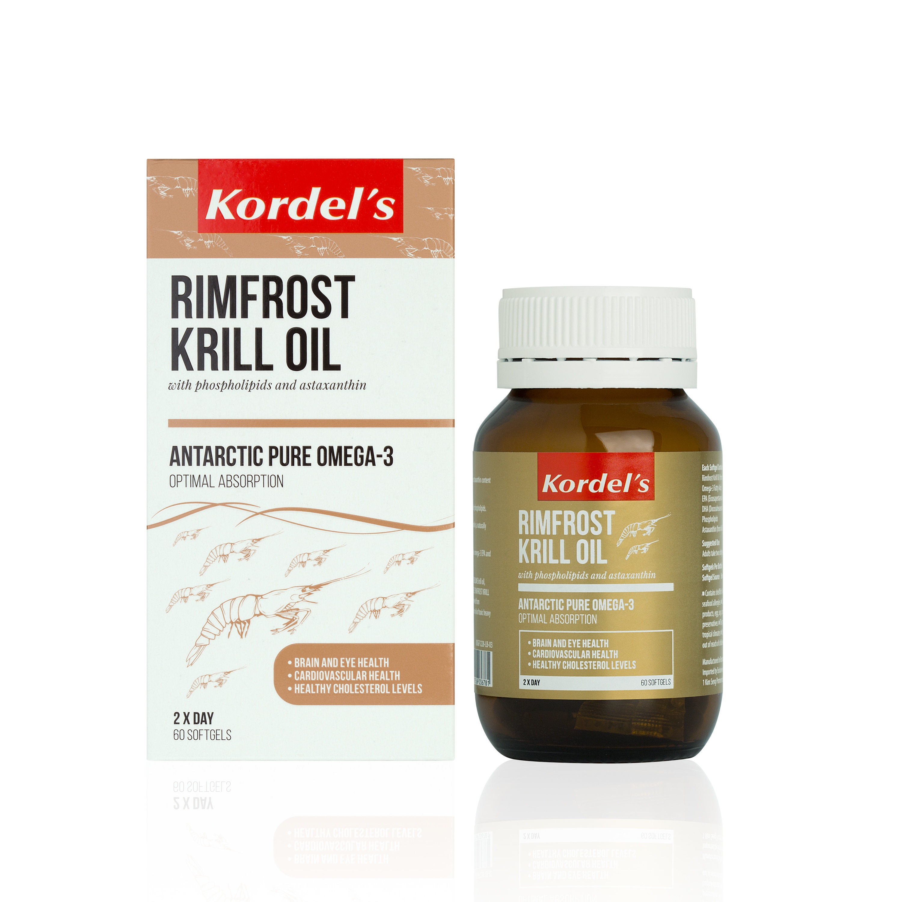 Kordel's RIMFROST Krill Oil 500 mg 60 Softgels