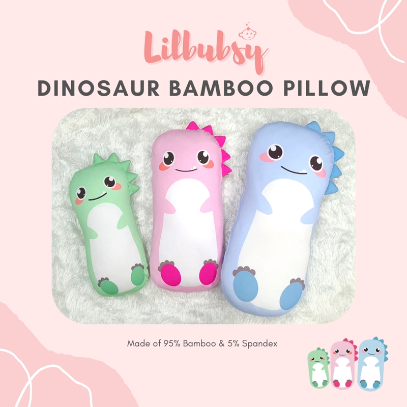 Lilbubsy Dinosaur Bamboo Pillow - Medium Size