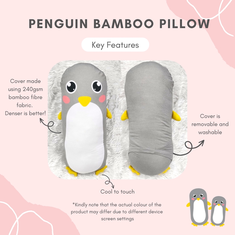Lilbubsy Penguin Bamboo Pillow