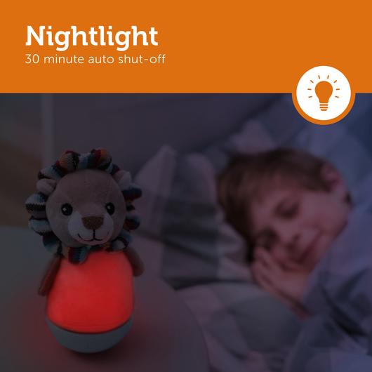 Zazu Tumbler Lamp with Muli-color Nightlight by Touch Sensor, Elli the Elephant