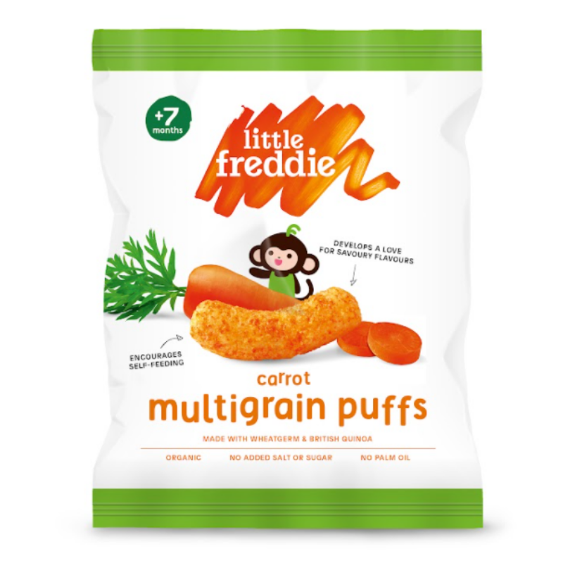Little Freddie Carrot Multigrain Puffs 20g (Bundle of 2)