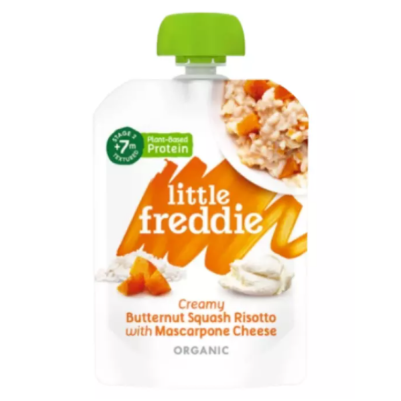 Little Freddie Creamy Butternut Squash Risotto With Mascarpone Cheese 130g (Bundle of 2)
