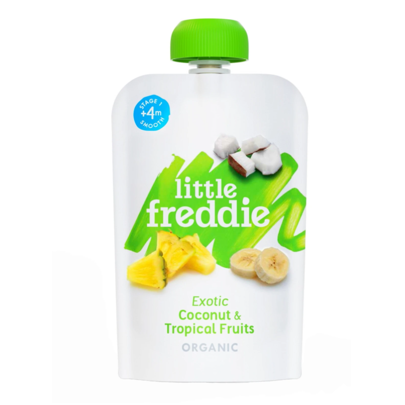 Little Freddie Exotic Coconut & Tropical Fruits 100g (Bundle of 2)