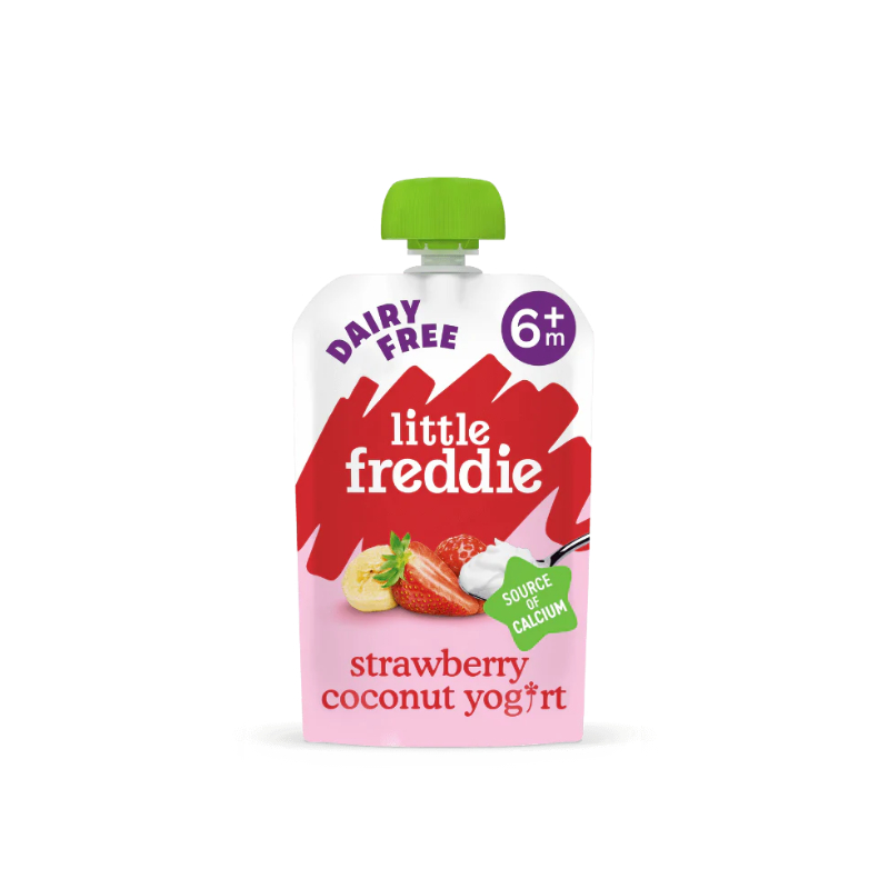(Bundle of 3) Little Freddie Dairy-Free Strawberry Coconut Yoghurt 90g