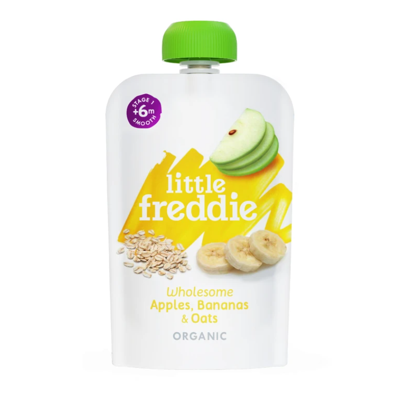 Little Freddie Wholesome Apples, Bananas & Oats 100g
