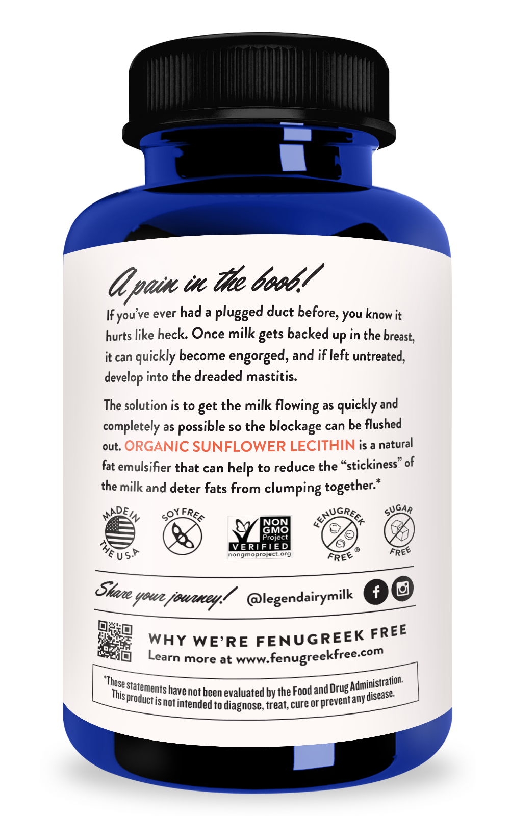 (OOS) Legendairy Milk Sunflower Lecithin 200 caps