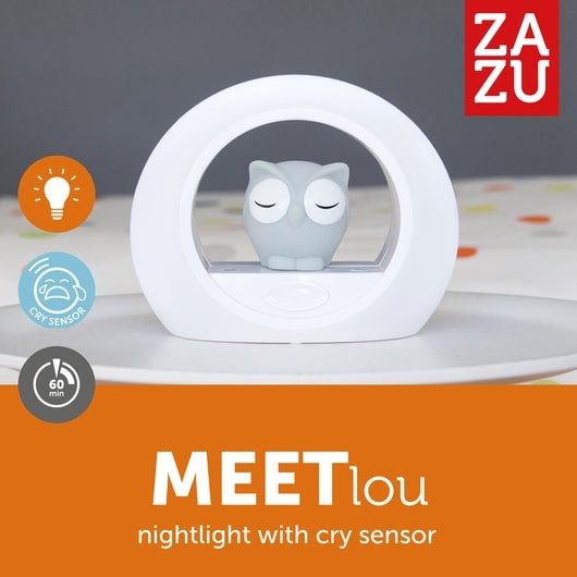 baby-fair Zazu Nightlight with Sound Activation, Lou the Owl