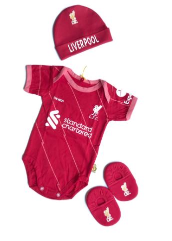 Melomoo 3 in 1 Baby Football Jumper-Beanies-Prewalker Liverpool Home Clothing Set