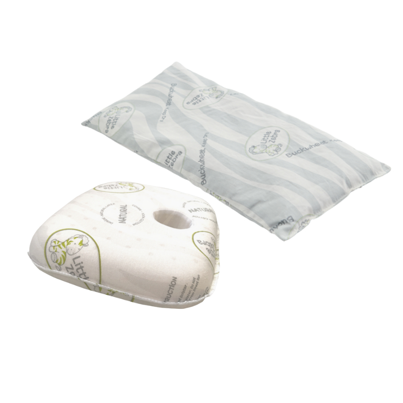 Little Zebra Newborn Pillow + Buckwheat Set