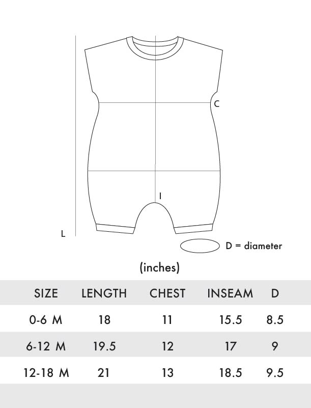 Lagom Kids Hearts Roomy Romper